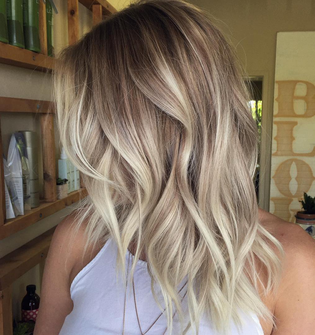 Ash Blonde Balayage Hair