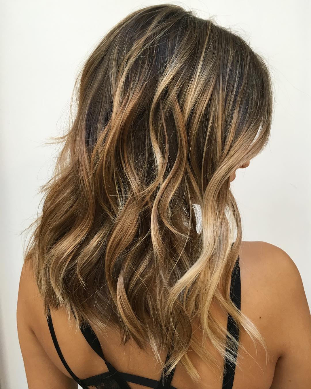 Brown Hair With Caramel Blonde Balayage