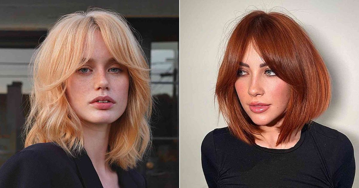 30 Stunning Hairstyles Pairing a Long Bob with Curtain Bangs