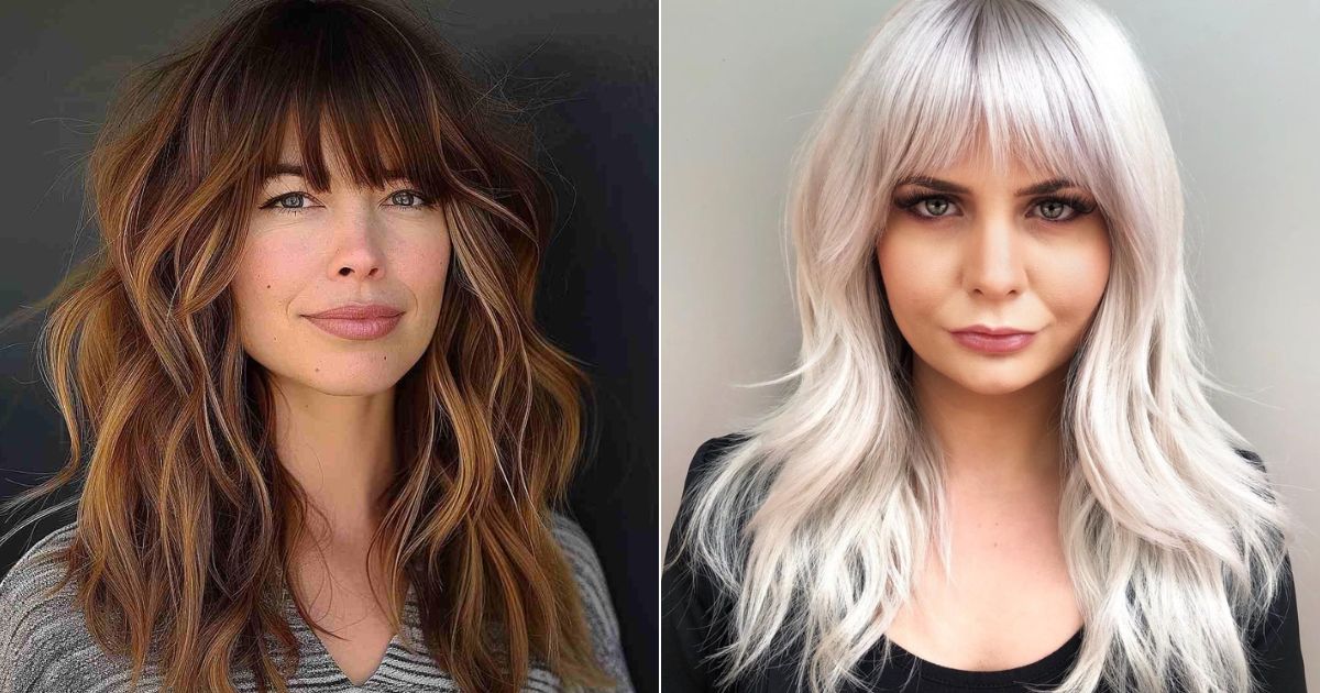 40 Charming Hairstyles for Long Hair with Bangs