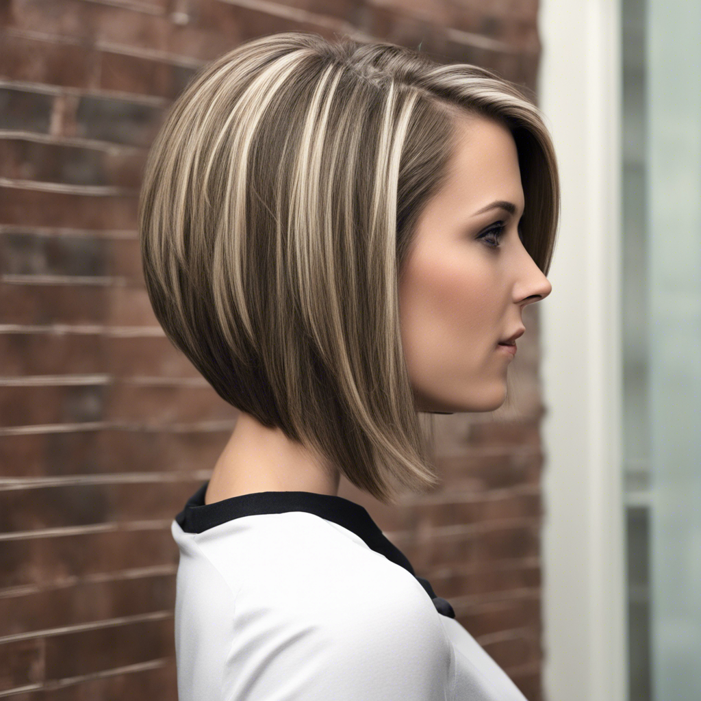 Angled Bob with Highlights hairstyle