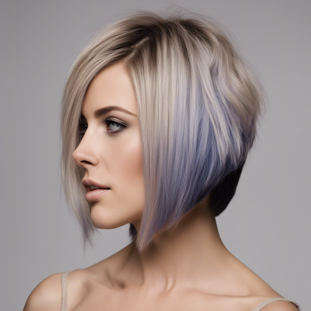 Asymmetrical Angled Bob hairstyle