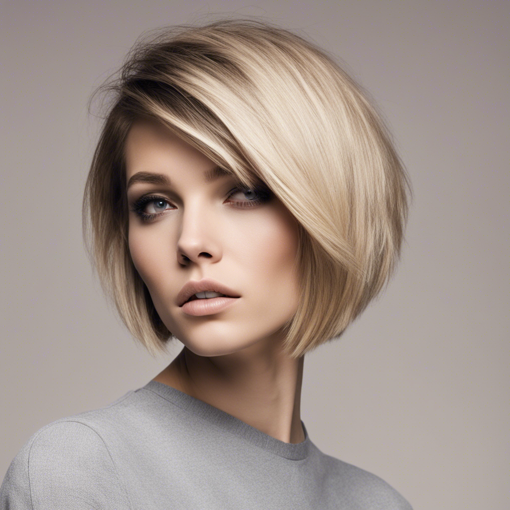 Asymmetrical Bob haircut