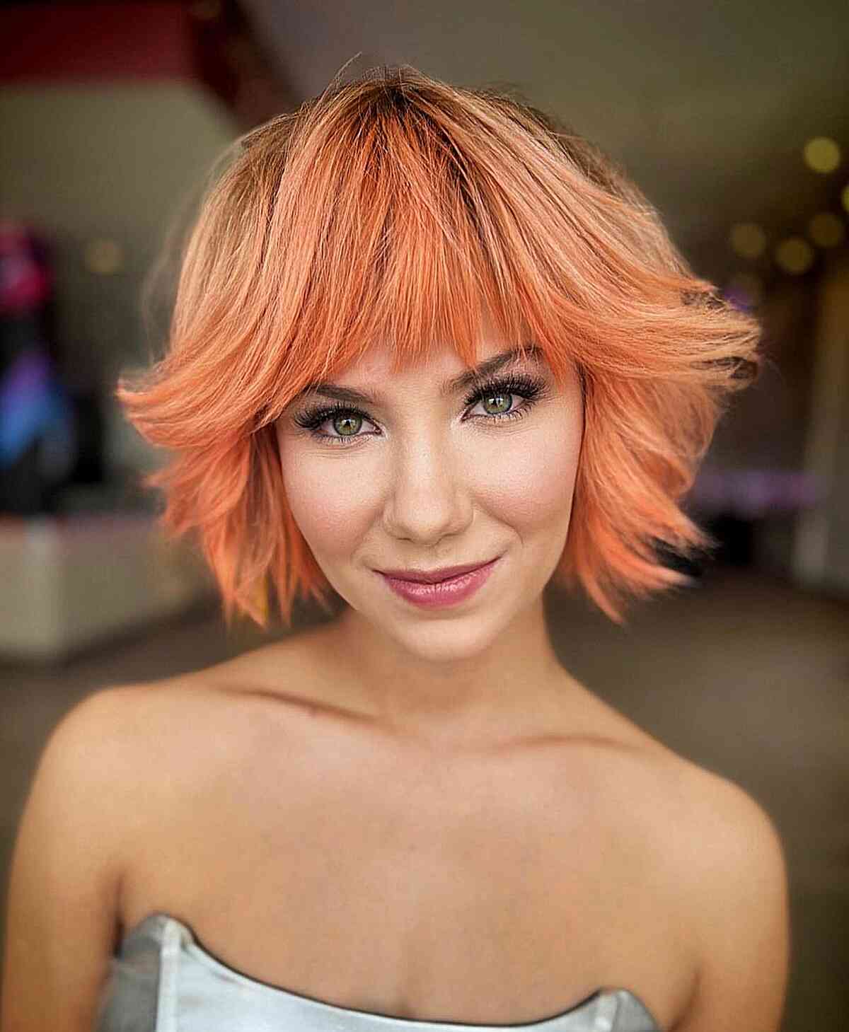 Coral Bixie Cut for Fine Hair