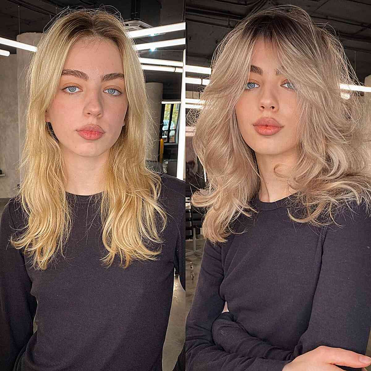 Fluffy Mid-Length Fine Hair