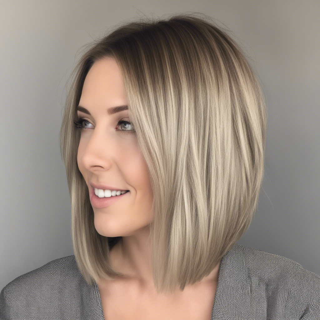 Long Angled Bob hairstyle