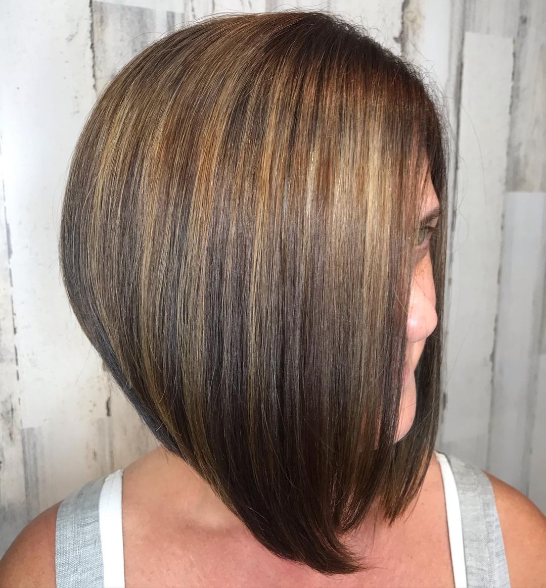 Long Layered Stacked Bob